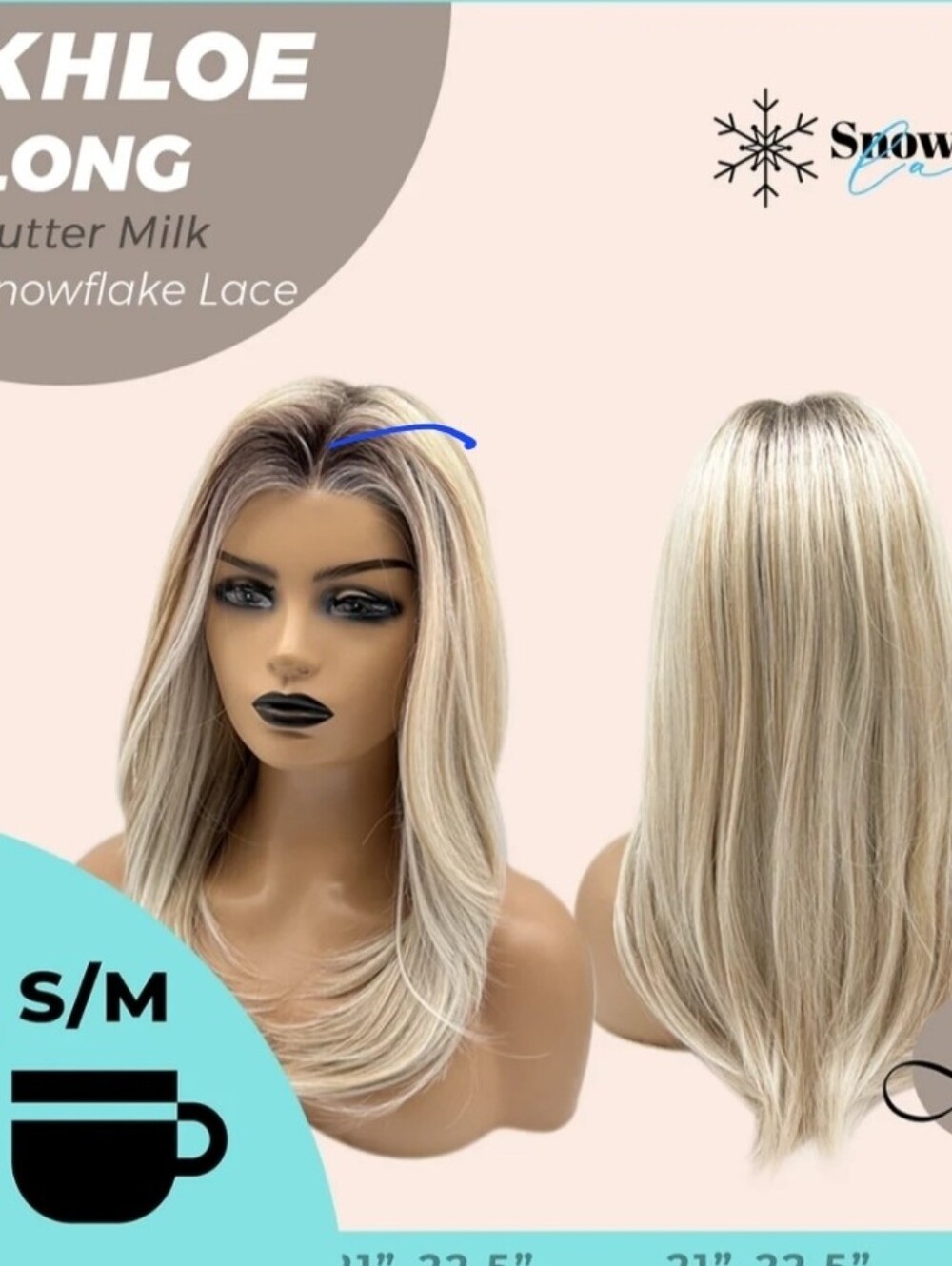 Khloe Long Lace Front Wig - Butter Milk Blonde